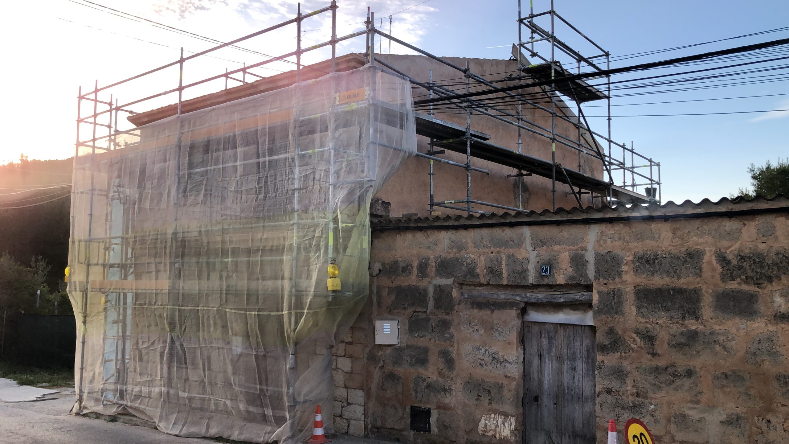 Rehabilitación de fachada piedra natural Mallorca